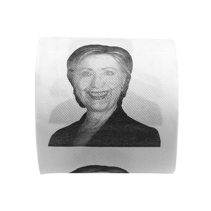 Hillary Donald Trump Roll It 2-ply toilet paper with 240 knots per roll