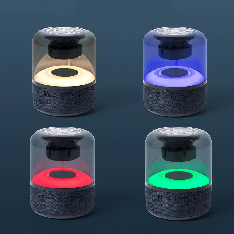 Four-Color Light Touch Wireless Bluetooth Speaker with 360-degree sound technology
