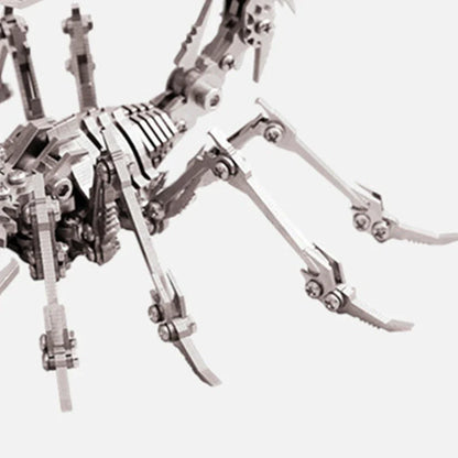 Stunningly detailed 3D metal puzzle featuring a fire-breathing ice dragon and scorpion king design