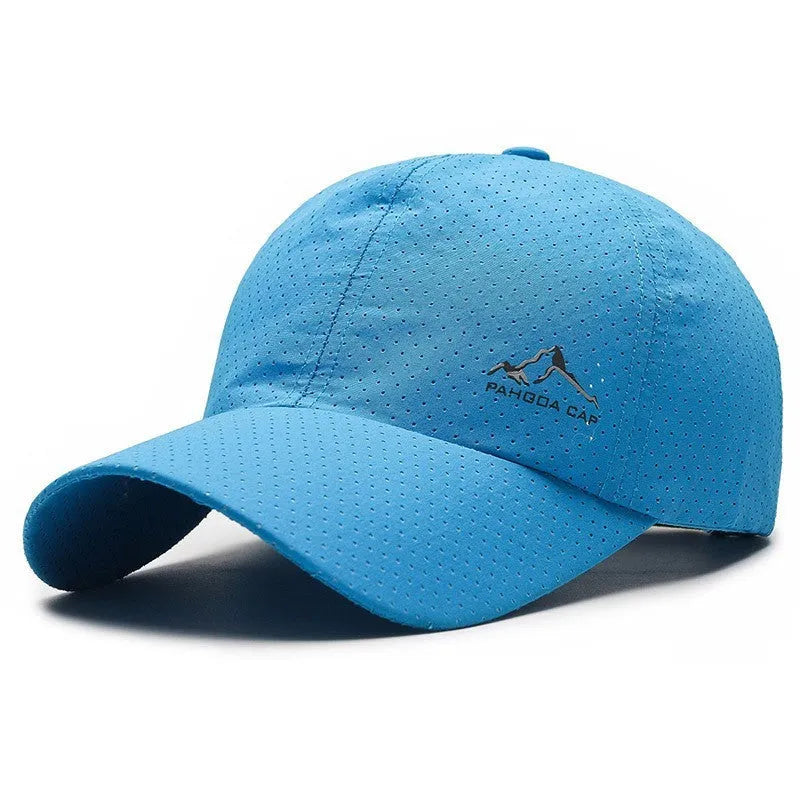 Korean-style adjustable baseball cap in dome crown design with polyester fabric for summer sun protection