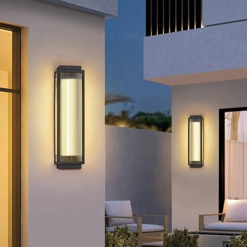 Stainless steel outdoor wall lamp for garden and courtyard lighting