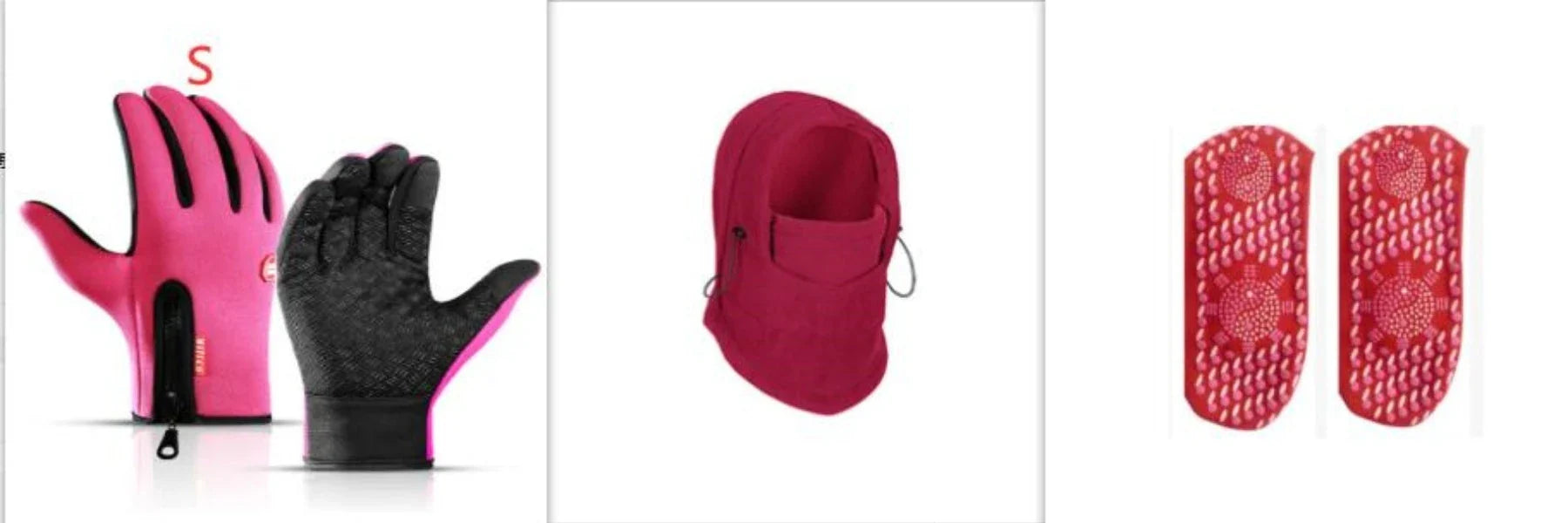 A versatile windproof ski hat with an integrated face mask and neck gaiter, providing complete protection from the elements during outdoor activities.