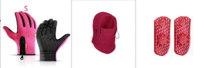 A versatile windproof ski hat with an integrated face mask and neck gaiter, providing complete protection from the elements during outdoor activities.