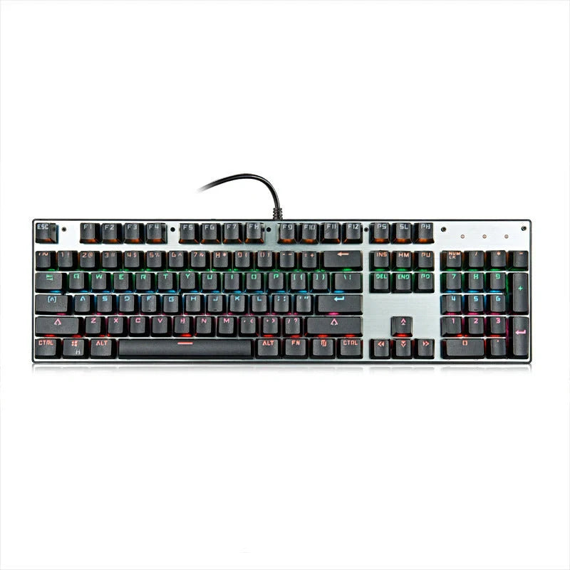 Green shaft mechanical keyboard with 87 keys and backlight