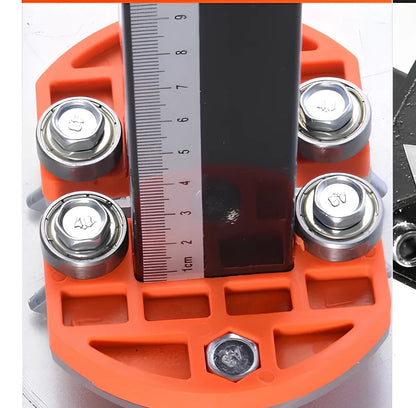 EasyRippertm Drywall Cutter in black, adjustable 2-60cm width, 72.5cm long with rubber grip and stainless frame