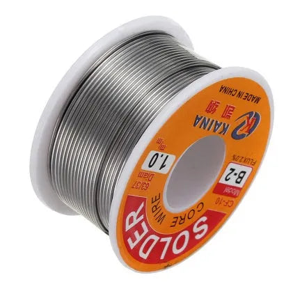 Kena tin-lead rosin-core solder wire 50g spool with 0.5mm to 1.0mm diameter options and 255°C melting point