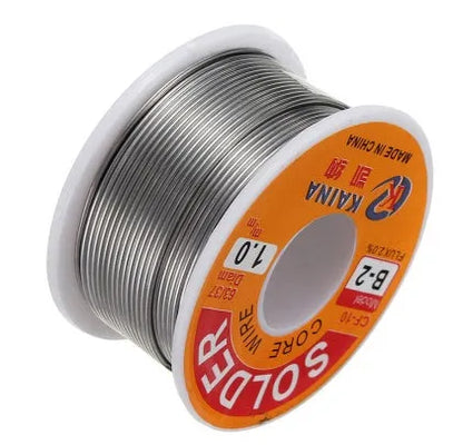 Kena tin-lead rosin-core solder wire 50g spool with 0.5mm to 1.0mm diameter options and 255°C melting point