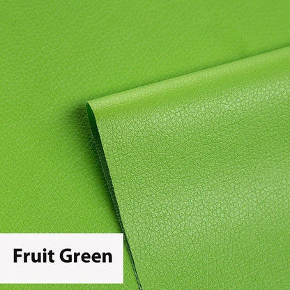 Self-adhesive leather repair patch 50cm x 138cm 0.5mm PVC in black for sofa and car seat