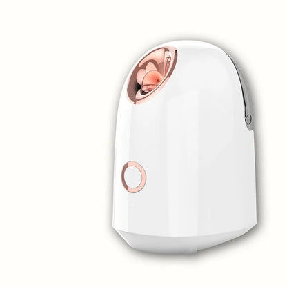 White 220V 280W steam facial spray hydration apparatus with 150ml tank and thermal mist