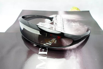 Sports sunglasses with PC lenses and plastic frame in multiple colors