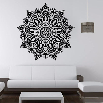 57x57cm black waterproof PVC wall sticker showing square format and peel-and-stick backing