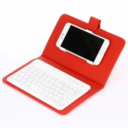 Wireless Bluetooth keyboard protective case showing 25mm slim profile with keyboard integrated
