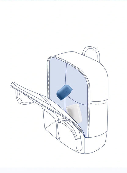 Children's blue and red faucet extender wash station for easy handwashing