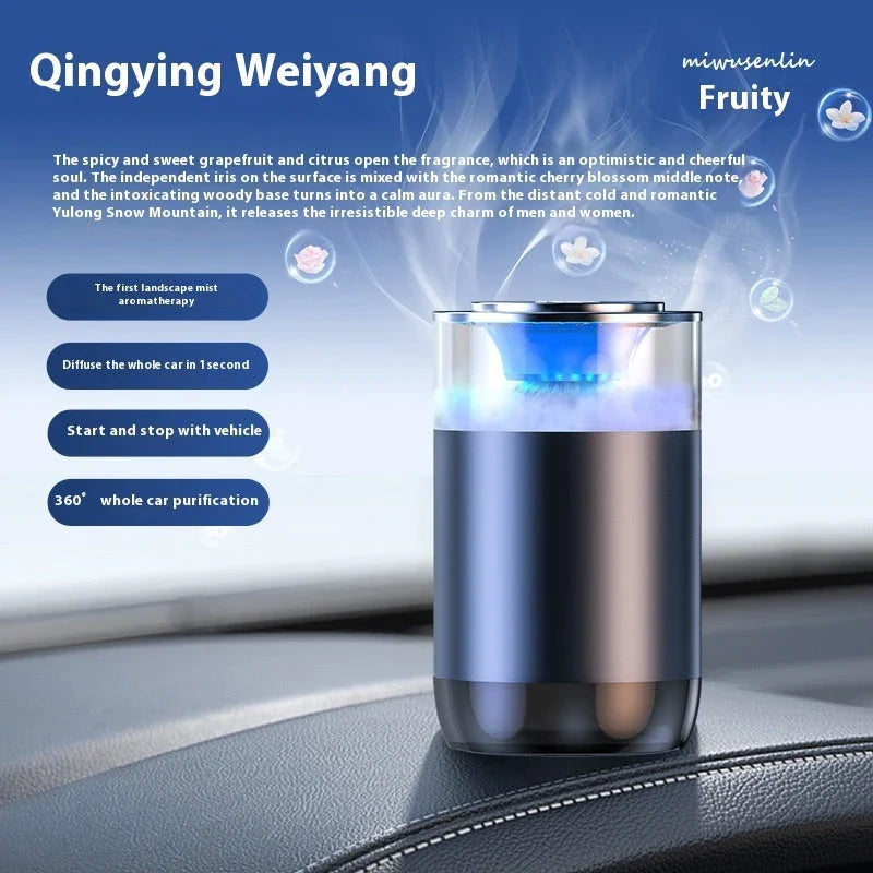 Stylish car diffuser air freshener with natural fragrance options for RVs, trucks, and sedans