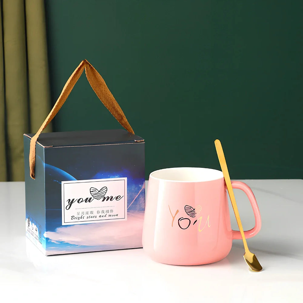 Ceramic promotional mug in seven colours with 330ml capacity and 9.5cm diameter