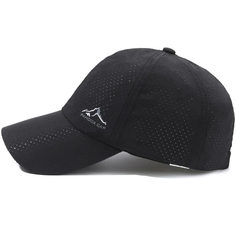 Korean-style adjustable baseball cap in dome crown design with polyester fabric for summer sun protection
