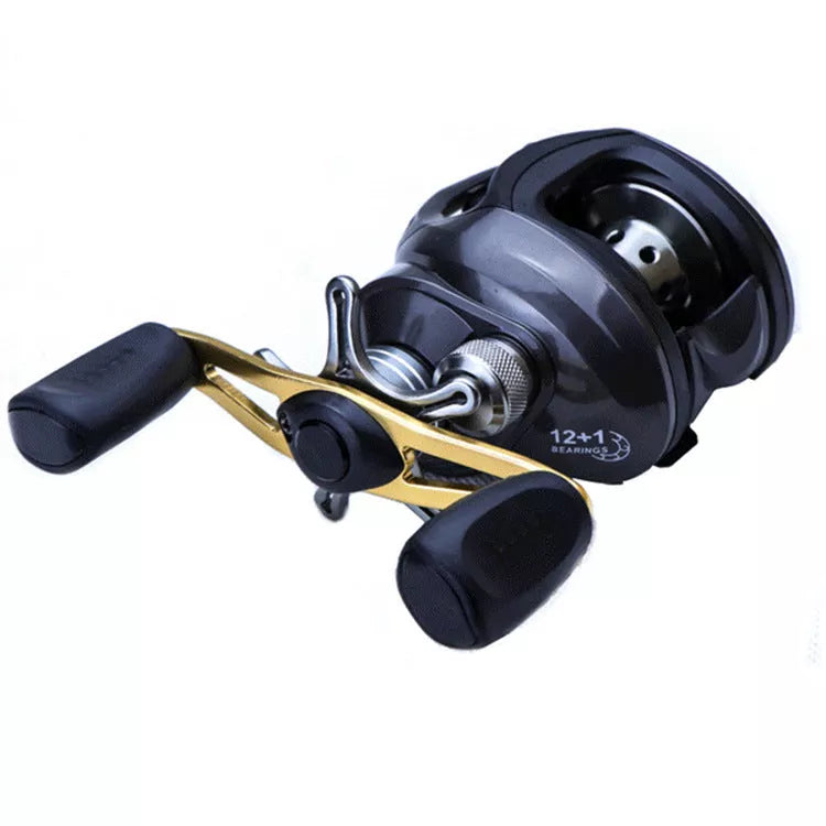 Luya Magnetic Metal Fishing Reel with all-copper transmission gear and stainless steel bearings