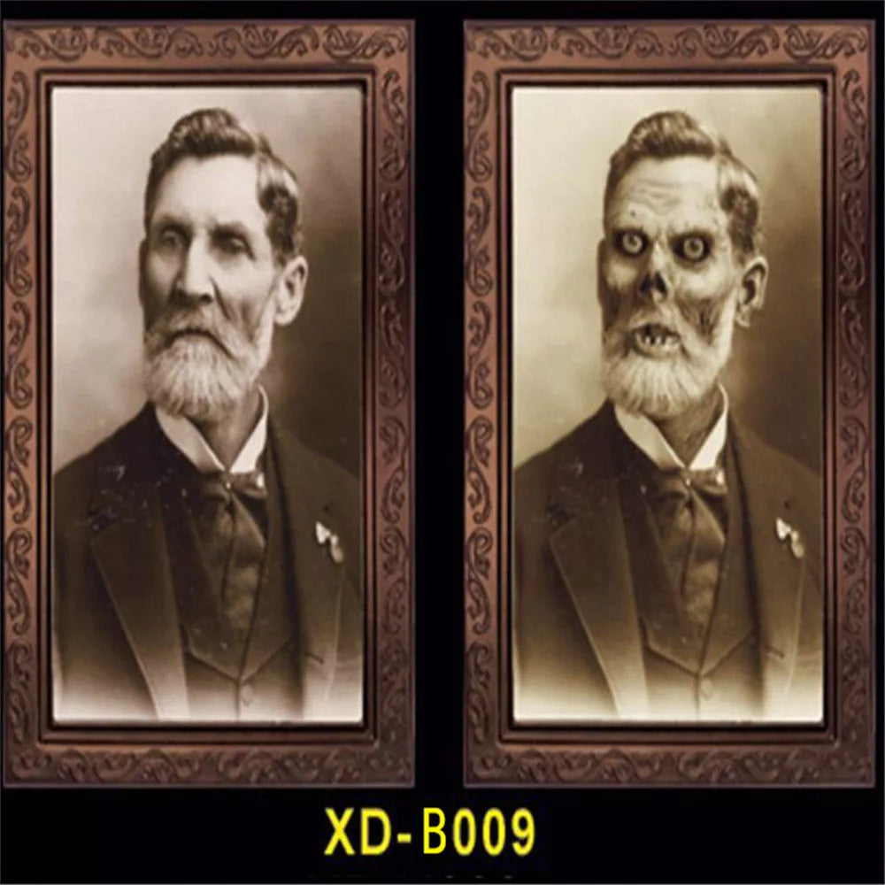 3D People Ghost Festival Changing Photo Frame with visual illusion effect for Halloween