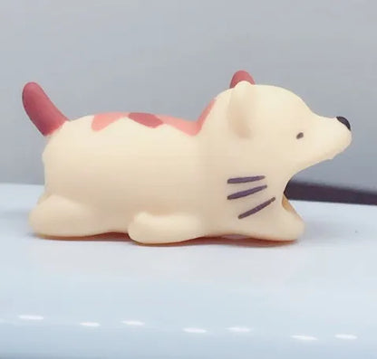 Silicone animal-shaped cable protector for Apple iPhone lightning charging cable.
