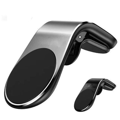 Adjustable rotation car bracket for power outlet phone mounting in black, gold, and silver colour options