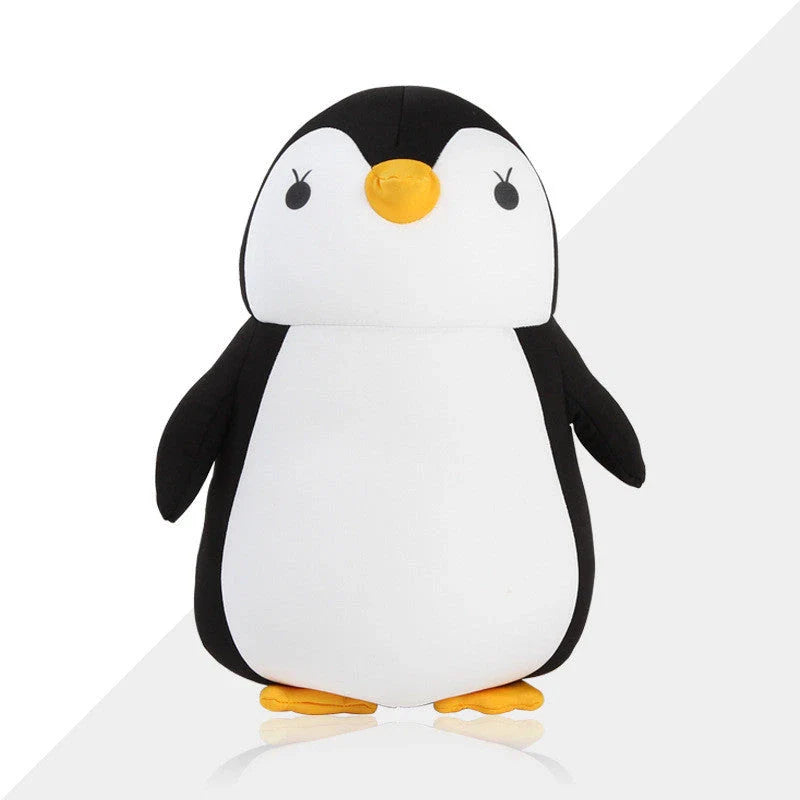 Cozy penguin-shaped neck pillow with U-shaped design for comfortable neck support and relaxation