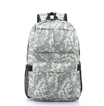 Camouflage waterproof backpack with large capacity for outdoor adventures