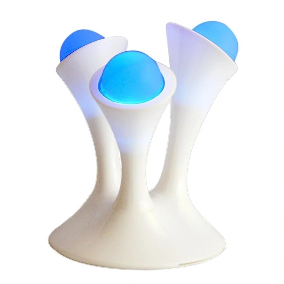 Mushroom-shaped LED night light, 21.5cm base, 26cm height, 7-colour adjustable for bedside ambiance