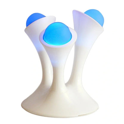 Mushroom-shaped LED night light, 21.5cm base, 26cm height, 7-colour adjustable for bedside ambiance