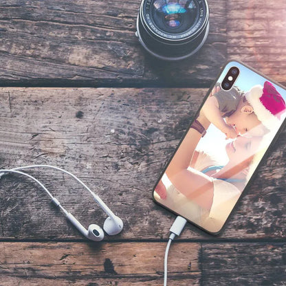 iPhone case with raised bumper edge protecting camera and screen, precision cut-outs for ports