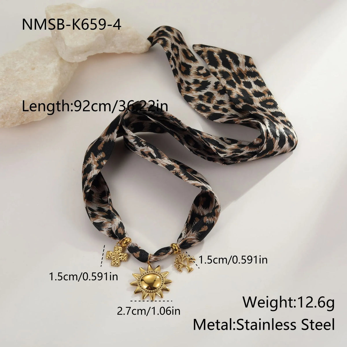Stainless steel necklace and bracelet set with 18K electroplated finish and regular chain style
