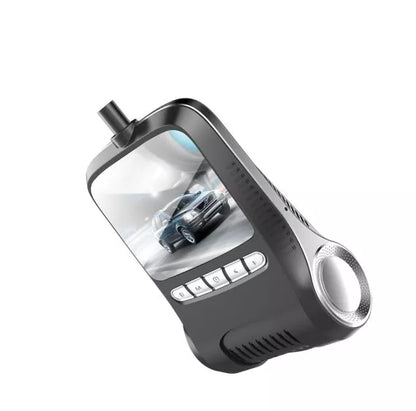 Black FHD1080P night vision dash cam with wide-angle lens