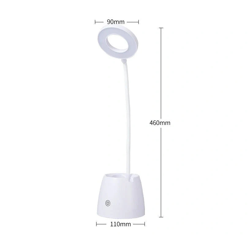 LED folding table lamp with adjustable color temperature for eye protection