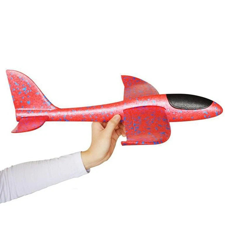 Luminous Hand Launch Flying Foam Airplane with built-in lights for night flying