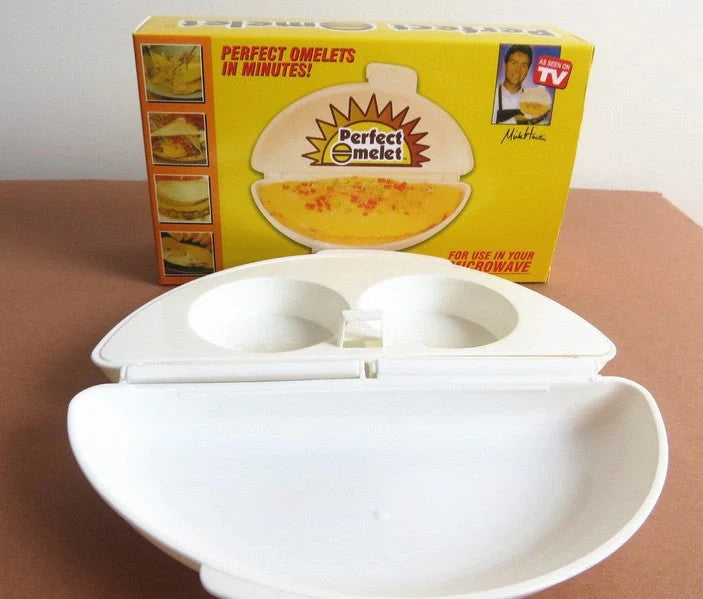 Non-toxic PP microwave oven egg tray for quick steamed eggs, white color, 11.5*21*5CM