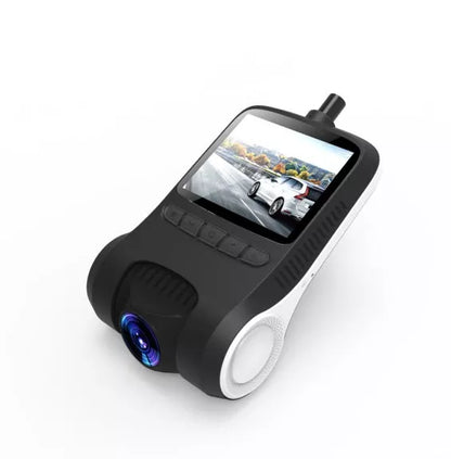 Black FHD1080P night vision dash cam with wide-angle lens
