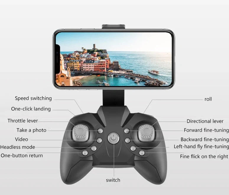 LF606 Folding Aircraft Quadcopter with HD 4K Camera for aerial photography