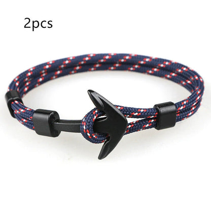 Unisex Pirate Anchor Bracelet with detailed nautical design, perfect for sea lovers and fashion enthusiasts.