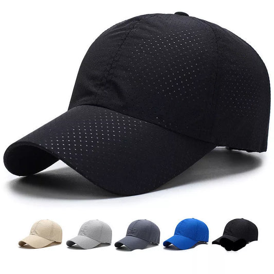Ultra-thin quick-drying baseball cap in various colors for sports and casual wear