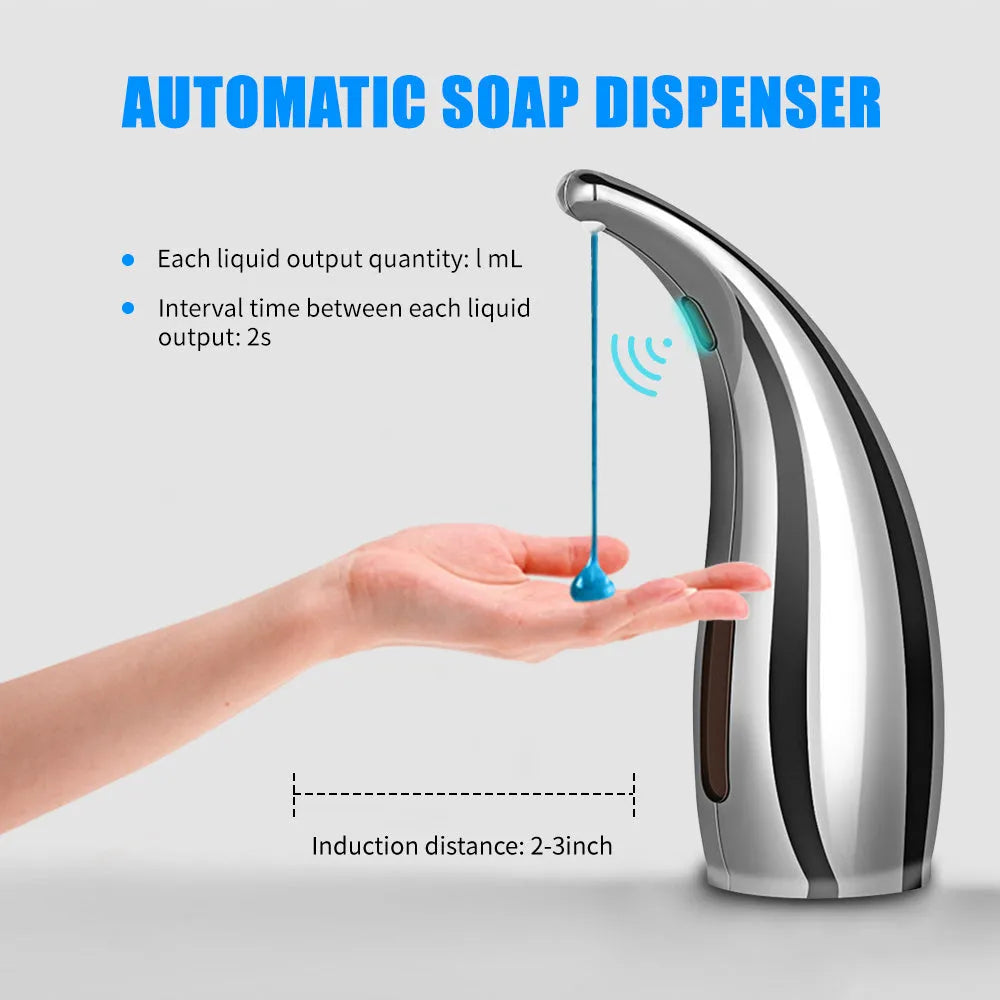 Automatic liquid soap dispenser 300mL ABS body infrared sensor IPX6 waterproof available in multiple colours