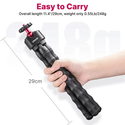 Multifunctional photography and video live VLOG suite with 2985-set colour tripod on stable surface