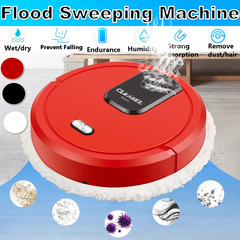 Hhomeenjoy Smart Robotic Mop Cleaner - 3-in-1 Wet, Dry, and Humidifying Functionality