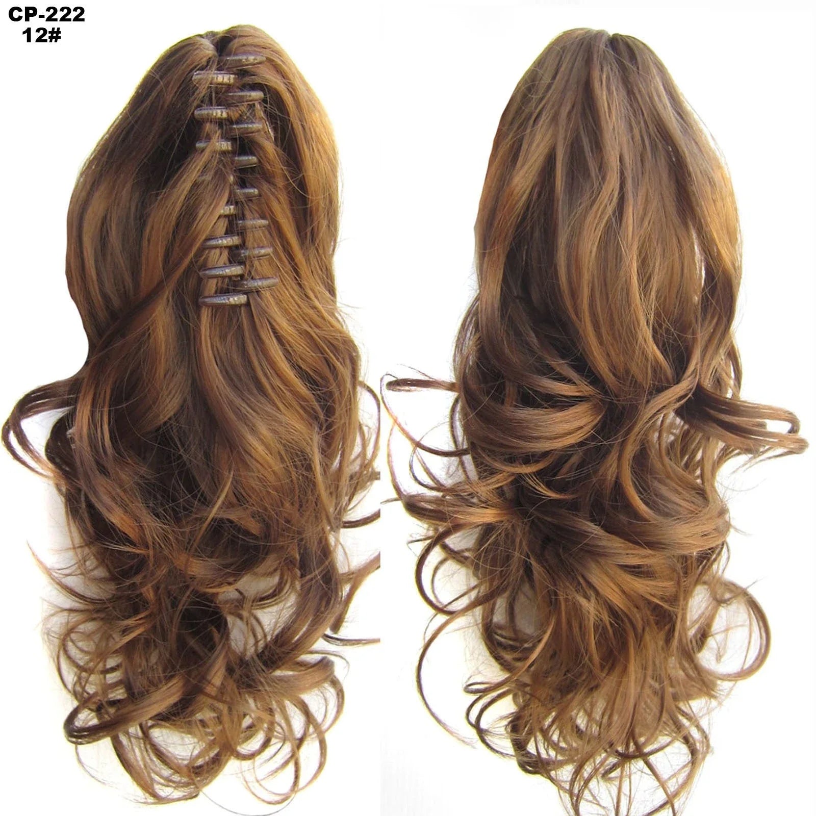 Stylish ponytail hair extension with natural-looking synthetic fibers for comfortable all-day wear