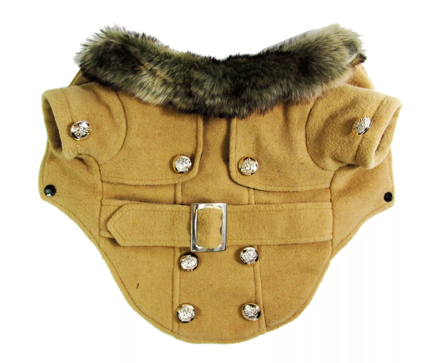 Warm cotton pet clothing jacket for small dogs in grey, black, pink, apricot, and yellow