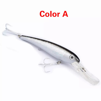 20CM Glossy Mino Fishing Lure with vibrant colors and durable ABS construction