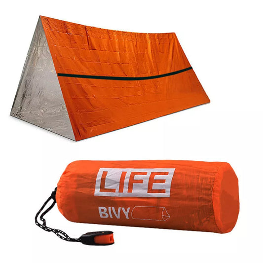 Outdoor single-layer warm tent with PE aluminum film, lightweight and durable for camping and emergencies