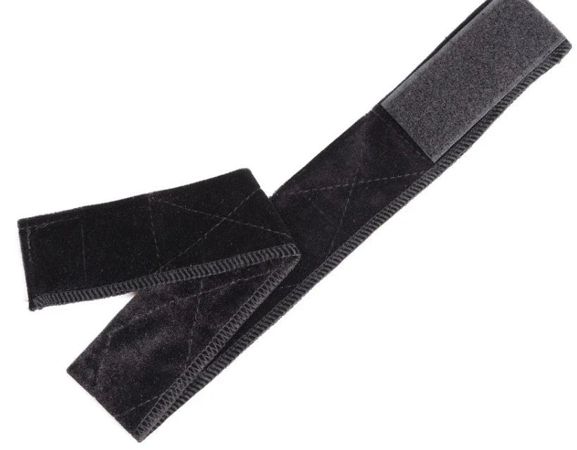 Adjustable headband with flexible velvet grip for securing wigs in place comfortably and stylishly
