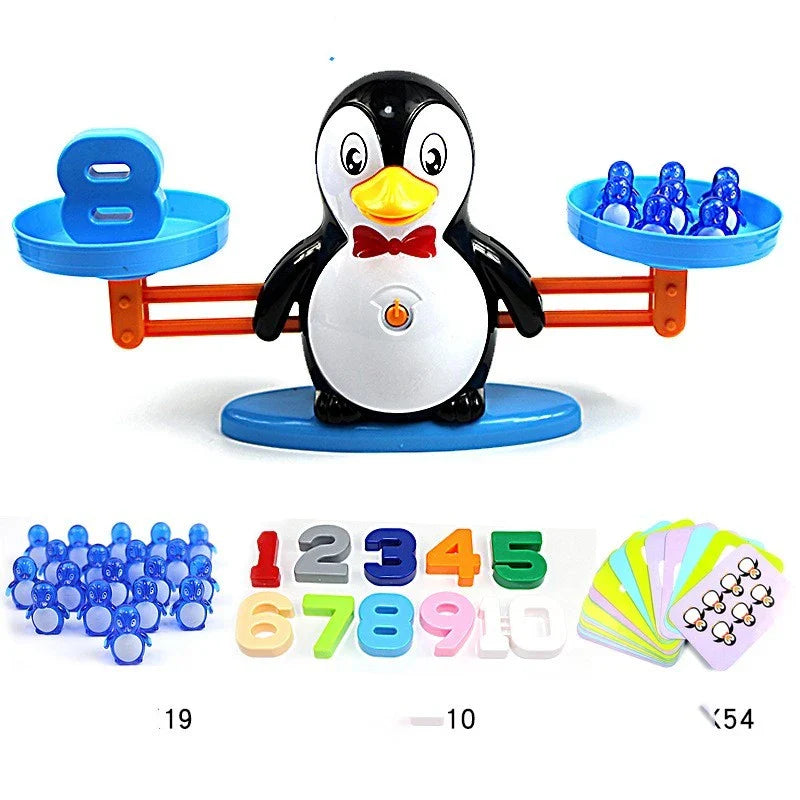 Engaging Educational Balance Toy with colorful animal shapes and digital display for early math learning