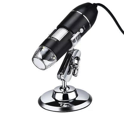USB Digital Microscope with 1600X magnification and adjustable LED lighting