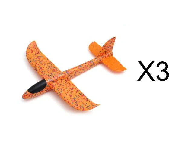 Luminous Hand Launch Flying Foam Airplane with built-in lights for night flying