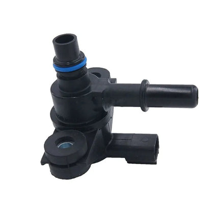 Black ABS plastic turbocharger solenoid valve for Ford vehicles, model AU5A-9G866-AB.